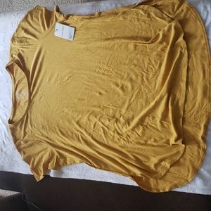 Nine West short sleeve Essential Tunic XL Honey Wheat